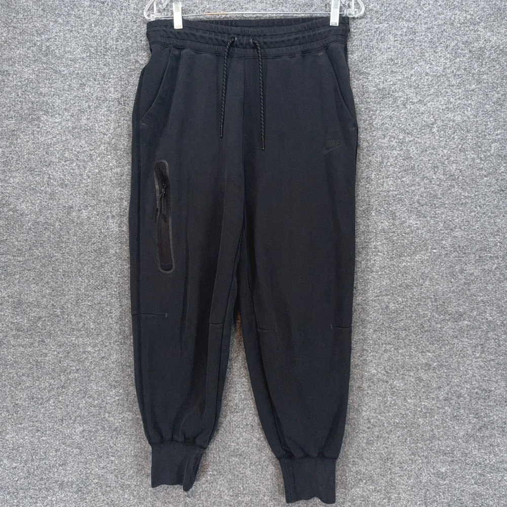 Nike Tech Fleece Joggers‎ Mens Medium Black Tapered Athletic Sweatpants Casual